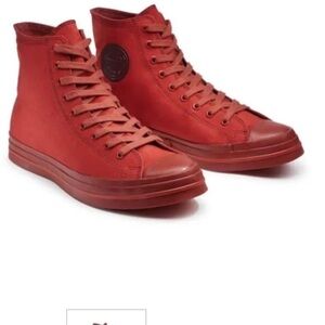 Hood Conference 55 HC Men’s Size 5.5 Women’s 7.5 Lace Up Sneakers In Red